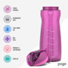 Picture of Pogo 64oz Plastic Water Bottle with Leak-Proof Chug Lid and Carry Handle, Reusable, BPA Free, Capacity Markings, Dishwasher Safe, Perfect for Travel, School, Outdoors, and Gym, Fuchsia