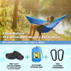 Picture of SZHLUX Camping Hammock Double & Single Portable Hammocks with 2 Tree Straps and Attached Carry Bag,Great for Outdoor,Indoor,Beach,Camping