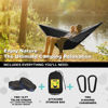 Picture of SZHLUX Camping Hammock Double & Single Portable Hammocks with 2 Tree Straps, Great for Hiking,Backpacking,Hunting,Outdoor,Beach,Camping