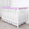 Picture of TILLYOU 3-Piece Padded Baby Crib Rail Cover Protector Set from Chewing, Safe Teething Guard Wrap for Standard Cribs, 100% Silky Soft Microfiber Polyester, Fits Side and Front Rails, Lavender