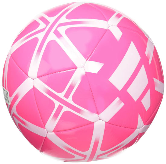 Picture of adidas Unisex-Adult Starlancer Club Soocer Ball, Solar Pink/White, 4