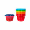 Picture of The First Years Take & Toss Spill Proof Party Pack - Rainbow Party Pack - Toddler Straw Cups, Kids Bowls, and Snack Cups - Ages 18 Months and Up - 30 Count