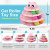 Picture of UPSKY 24 PCS Cat Toys, 3-Level Turntable Kitten Toys Set, Interactive Cat Roller Toys for Indoor Cats, Catnip Toys, Cat Teaser Toys, Mice Toys, Spring Toys, Various Ball Toys for Kitty.