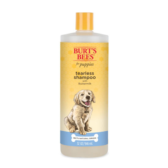 Picture of Burt's Bees for Pets Tearless Puppy Shampoo with Buttermilk, 32oz | Puppy & Dog Shampoo | Cruelty Free, Paraben & Sulfate Free Shampoo, Natural Shampoo for Dogs, Dog Wash, Dog Soap, Pet Shampoo