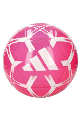 Picture of adidas Unisex-Adult Starlancer Club Soocer Ball, Solar Pink/White, 5