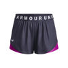 Picture of Under Armour womens Play Up Shorts 3.0 , (558) Tempered Steel / Strobe / White , 2X