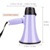 Picture of MyMealivos Portable Megaphone Bullhorn 20 Watt Power Megaphone Speaker Voice and Siren/Alarm Modes with Volume Control and Strap (Purple)