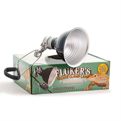 Picture of Fluker's Repta-Clamp Lamp, Heavy Duty Clamp Light For Reptiles, UL/CUL Approved, with Dimmable Switch, 5.5"