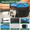 Picture of Love's cabin Pet Puppy Dog Playpen, Small Dog Tent Crates Cage Indoor/Outdoor, Portable Playpen for Dog and Cat, Foldable Pop Up Dog Kennel Playpen with Carring Case, Removable Zipper Top, Blue