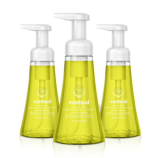 Picture of Method Foaming Hand Soap, Lemon Mint, Biodegradable Formula, 10 fl oz (Pack of 3)