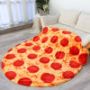 Picture of BNuitland 71 Inches Pizza Funny Blanket,300 GSM Double Sided Giant Funny Realistic Food Blanket with PizzaPouch, Novelty Funny Blanket for Adults and Kids, Super Soft Flannel Throw