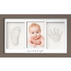 Picture of Baby Hand and Footprint Kit - Baby Footprint Kit, Newborn Keepsake Frame, Baby Handprint Kit, Personalized Baby Gifts, Nursery Decor, Baby Shower Gifts for Girls Boys(Taupe)