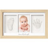 Picture of Baby Hand and Footprint Kit - Baby Footprint Kit, Newborn Keepsake Frame, Baby Handprint Kit,Personalized Baby Gifts, Nursery Decor,Baby Shower Gifts for Girls Boys, Mother's Day Gifts(Ash Wood)