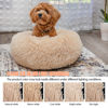 Picture of Small Dog Bed Calming Dogs Bed for Small Medium Large Dogs Anti-Anxiety Puppy Bed Machine Washable Warming Cozy Soft Pet Round Bed Fits up to 10-100 lbs (Small (Pack of 1), Beige)