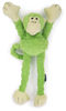 Picture of goDog Crazy Tugs Monkey Squeaky Plush Tug Dog Toy, Chew Guard Technology - Green Large