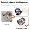 Picture of Travel Makeup Bag for Women Organizer: 3 Set Large Capacity Cosmetic Bags - Toiletry Bag with Divider 09-Beige