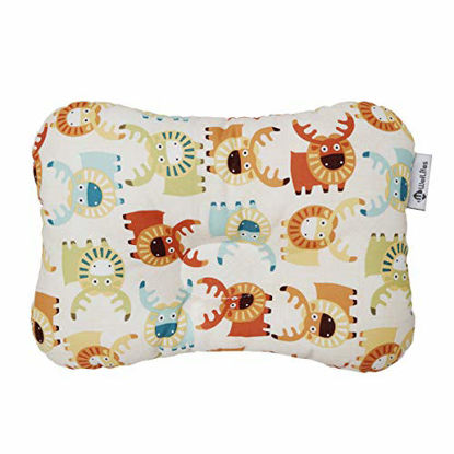 Picture of Baby Pillow for Newborn Breathable 3D Air Mesh Organic Cotton, Protection for Flat Head Syndrome Deer Family