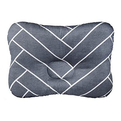 Picture of Baby Pillow for Newborn Breathable 3D Air Mesh Organic Cotton, Protection for Flat Head Syndrome Marble Grey