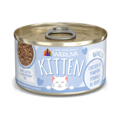 Picture of Weruva Kitten, Chicken & Pumpkin Formula in Gravy, 3oz Can (Pack of 12)