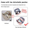 Picture of Travel Makeup Bag for Women Organizer: 3 Set Large Capacity Cosmetic Bags - Toiletry Bag with Divider 09-Jelly Pink