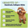 Picture of Pawstruck Natural Large 12" Beef Collagen Sticks for Dogs - Healthy Long Lasting Alternative to Traditional Rawhide - High Protein Treats w/Chondroitin & Glucosamine - 5 Count - Packaging May Vary