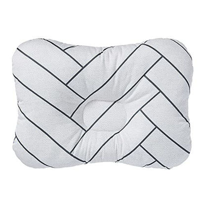 Picture of Baby Pillow for Newborn Breathable 3D Air Mesh Organic Cotton, Protection for Flat Head Syndrome Marble White