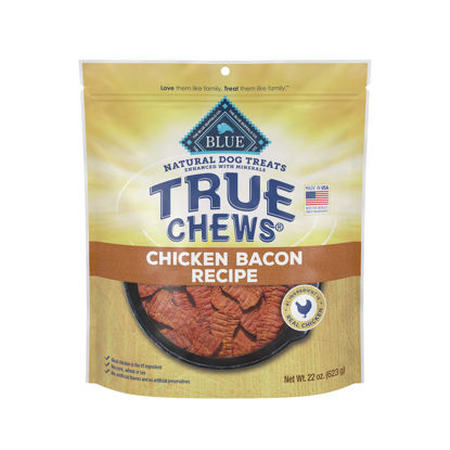 Picture of Blue Buffalo True Chews Natural Dog Treats, Chicken Bacon Recipe, 22 oz bag