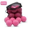 Picture of SHYUJAJIE Tennis Balls, 20 Pack Training Tennis Balls,High Elasticity Practice Tennis Balls for Beginner, Exercise Playing Balls for Pet Dog (Pink)