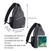 Picture of MOSISO Sling Backpack, Multipurpose Crossbody Shoulder Bag Travel Hiking Daypack, Space Gray, Medium