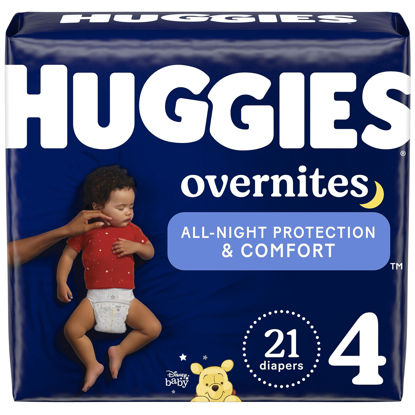 Picture of Nighttime Baby Diapers Size 4, 21 Ct, Huggies Overnites