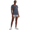 Picture of Under Armour womens Play Up 3.0 Shorts , (465) Harbor Blue / Starfruit / Downpour Gray , XX-Small