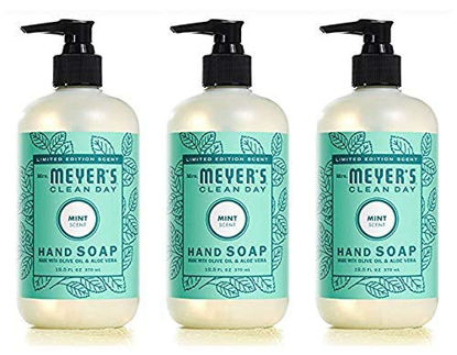 Picture of MRS. MEYER'S CLEAN DAY Liquid Hand Soap Mint (12.5 Fl Oz (Pack of 3))