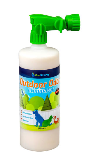 Picture of Outdoor Odor Eliminator | Outside Dog Urine Enzyme Cleaner - Powerful Pet, Cat, Animal Scent Deodorizer | Professional Strength for Yard, Turf, Kennels, Patios, Decks (32oz)