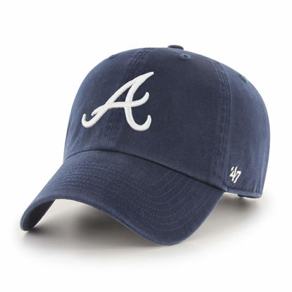 Picture of MLB Atlanta Braves '47 Clean Up Adjustable Hat, Navy, One Size