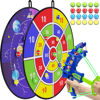 Picture of BooTaa 2 Pack 29" Large Dart Board for Kids, Kids Dart Board with 20 Sticky Balls, Boys Toys, Indoor/Outdoor Fun Party Play Game Toys, Birthday Gifts for 3 4 5 6 7 8 9 10 11 12 Year Old Boys Girls