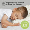 Picture of 2-Pack Toddler Pillow - Soft Organic Cotton Toddler Pillows for Sleeping - 13X18 Small Pillow for Kids - Kids Pillows for Sleeping - Kids Pillow for Travel, School, Nap, Age 2 to 5 (Nibbles/Bruce)