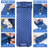 Picture of WANNTS Sleeping Pad, Ultralight Inflatable Sleeping Pad for Camping, Built-in Pump, Ultimate for Camping, Hiking - Airpad, Carry Bag, Repair Kit - Compact & Lightweight Camping Pad(Blue)