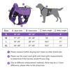 Picture of WINGOIN Purple Tactical Dog Harness Vest for Small Dogs No Pull Adjustable Reflective K9 Military Dog Service Dog Harnesses with Handle for Walking, Hiking, Training(S)