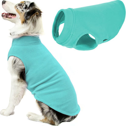 Picture of Gooby Stretch Fleece Vest Dog Sweater - Mint, 6X-Large - Warm Pullover Fleece Dog Jacket - Winter Dog Clothes for Small Dogs Boy or Girl - Dog Sweaters for Small Dogs to Dog Sweaters for Large Dogs