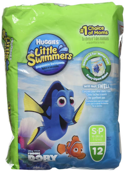 Picture of Huggies Little Swimmers Disposable Swim Diapers, Small, 12-Count (Pack of 2)