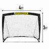 Picture of Franklin Sports Blackhawk Backyard Soccer Goal - Portable Kids Soccer Net - Pop Up Folding Indoor + Outdoor Goals - 4' x 3' - Black