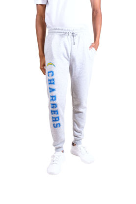 Picture of Ultra Game NFL Men's Super Soft Game Day Jogger Sweatpants, Los Angeles Chargers, Heather Gray, Small