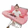 Picture of Shopping Cart Covers for Baby Girl, Cotton High Chair Cover, Machine Washable for Infant, Toddler (Pink)