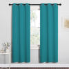 Picture of NICETOWN Room Darkening Curtains 72 inch Length 2 Panels, Thermal Insulated Grommet Blackout Curtains for Modern Casual Elegant Bedroom Kids Room Theme Decoration (Peacock Teal, 2 Pieces, W34)