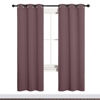 Picture of NICETOWN Bedroom Curtain Panels Blackout Draperies, Dry Rose, 1 Pair, 34 by 72-inch, Thermal Insulated Solid Grommet Blackout Curtains/Drapes