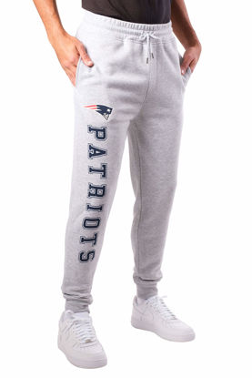 Picture of Ultra Game NFL Men's Super Soft Game Day Jogger Sweatpants, New England Patriots, Heather Gray, XX-Large