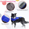 Picture of IECOii Extra Warm Dog Coat Reflective Adjustable Dog Jacket Dog Winter Coat with Buckle Fleece Turtleneck Dog Jacket for Cold Weather Soft Winter Coat for Small Medium Extra Large Dogs