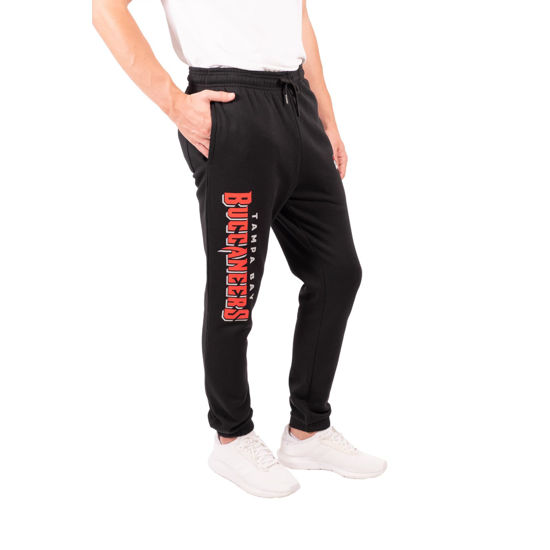 Picture of Ultra Game NFL Men's Active Super Soft Fleece Game Day Jogger Sweatpants, Tampa Bay Buccaneers, Black, X-Large