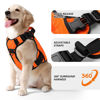 Picture of WINGOIN Orange Tactical Dog Harness Vest for Large Dogs No Pull Adjustable Reflective K9 Military Dog Service Dog Harnesses with Handle for Walking, Hiking, Training(L)