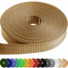 Picture of TECEUM 1 Inch Webbing - Tan - 50 Yards - 1” Webbing for Climbing Outdoors Indoors Crafting DIY